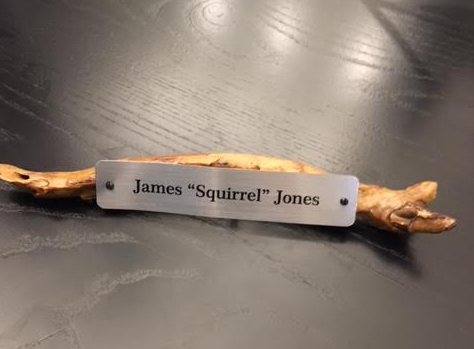 James Squirrel Jones Nameplate