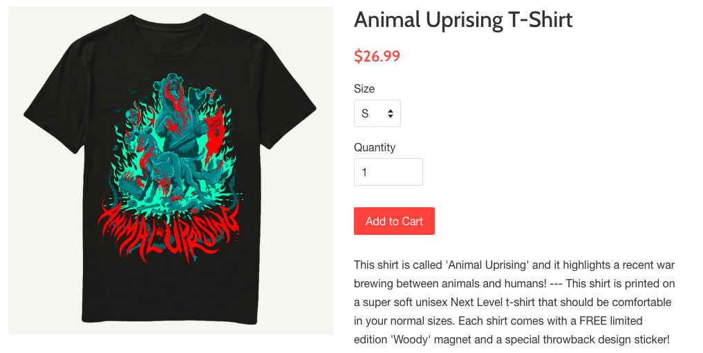 Animal Uprising Shirt!