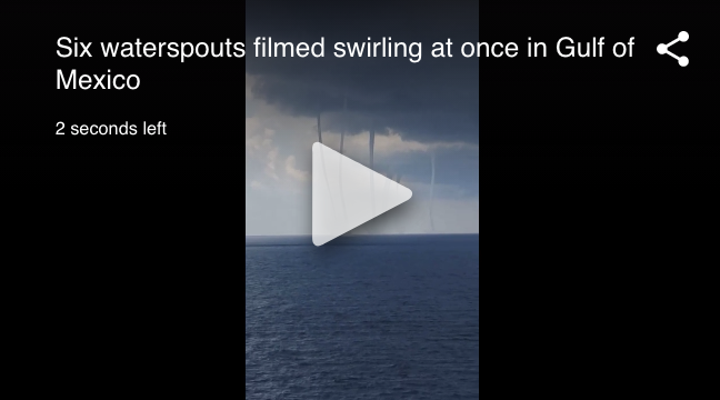 Six Waterspouts On Film