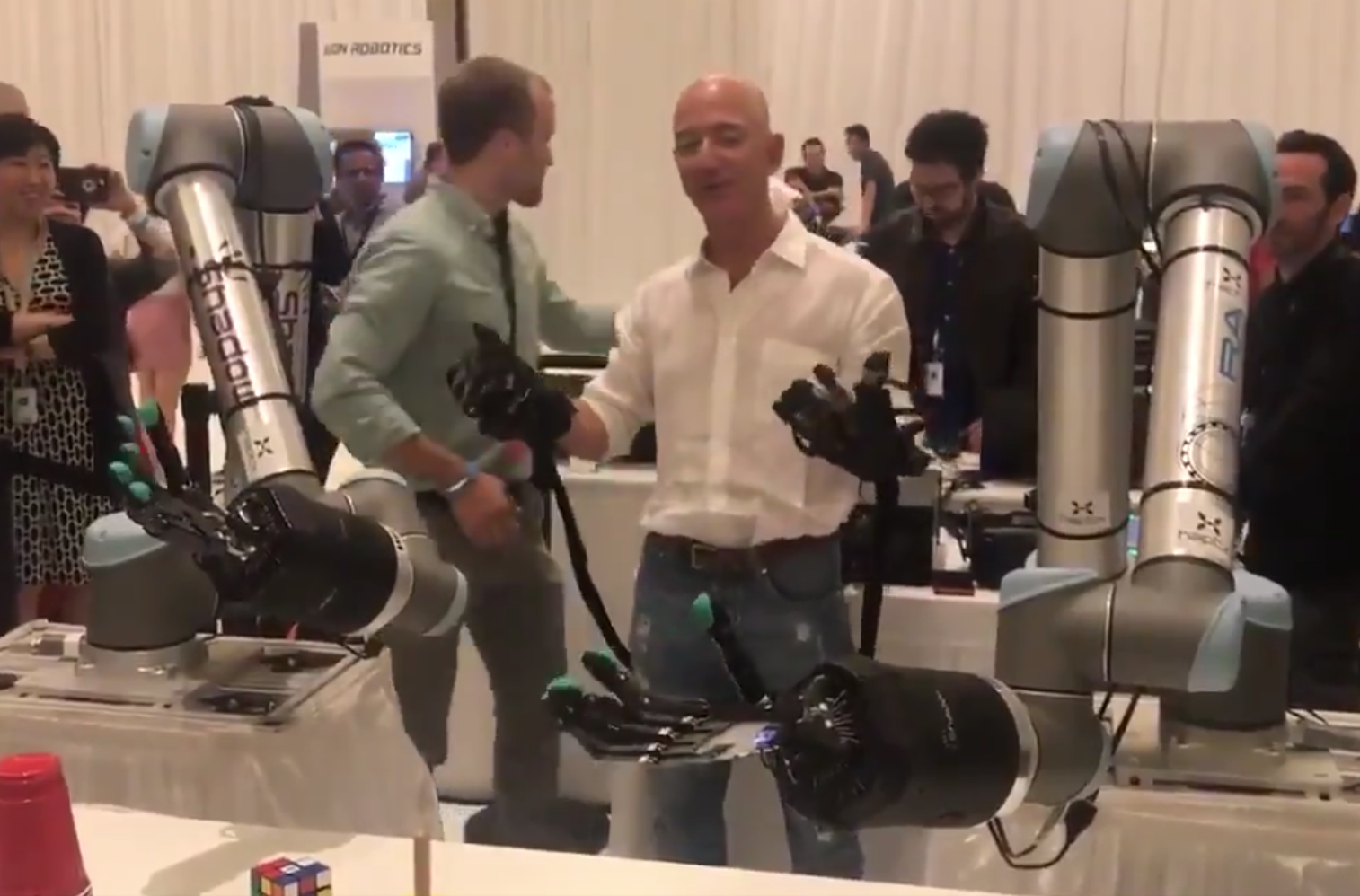 Jeff Bezos Robot Arms