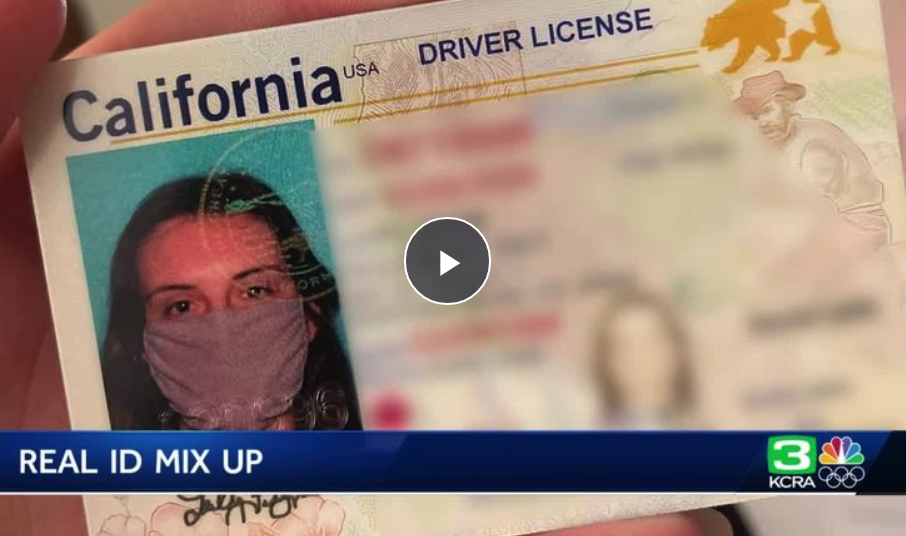 Driver's License With A Mask On!