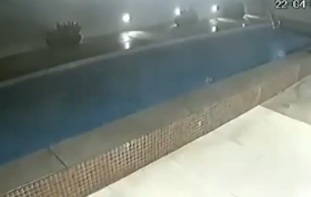 Rooftop Pool Collapses!