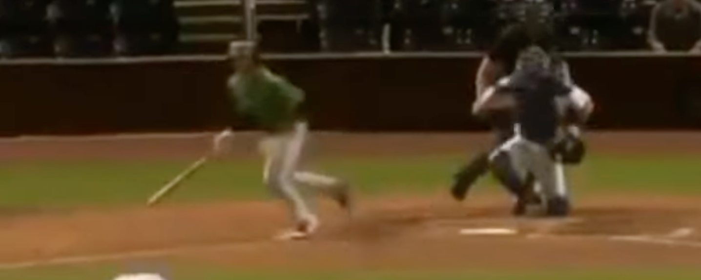 Baseball Player Hit