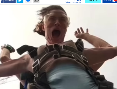 Almost NSFW Skydiving Video