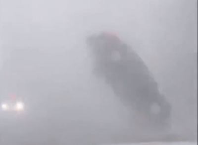 Car Whipped Up In Tornado!