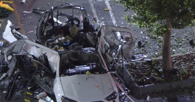 Car Explodes In California