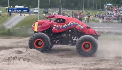 Monster Truck Vs Power Line