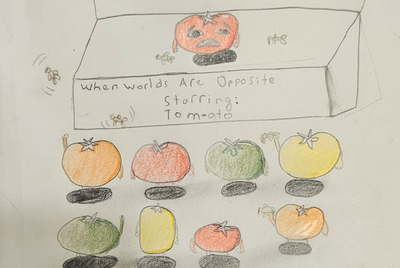 Kid's Tomato Drawing