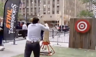 Hegseth Axe Throw