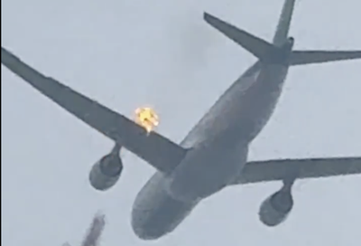 Plane Engine On Fire