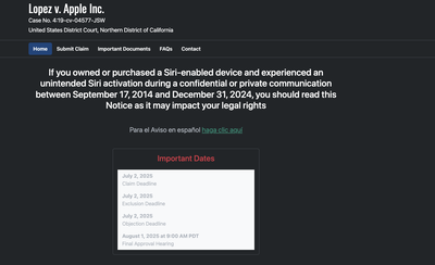 Apple Class Action