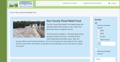 Texas Floods Donations