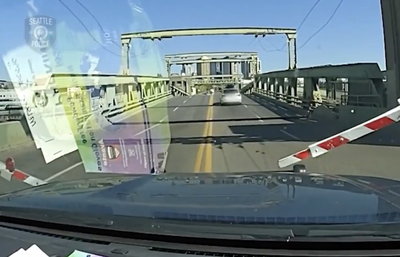 Police Chase Bridge Jump