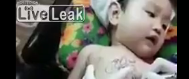 Baby Gets "Tattoo"