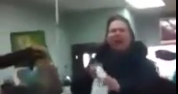 Crazy Lady Yells In Store