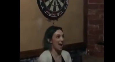 Woman Gets Dart To The Eye