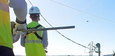 Drones Restoring Power