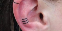 Helix Ear Tattoos