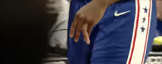 Embiid Bends Finger