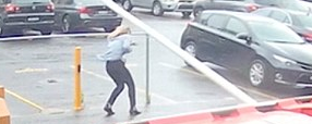 Woman Hit By Parking Gate