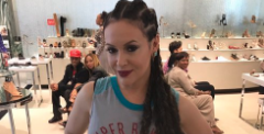 Alyssa Milano Gets Cornrows