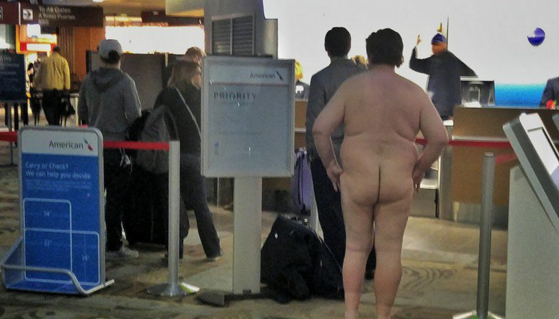 Naked In The Airport