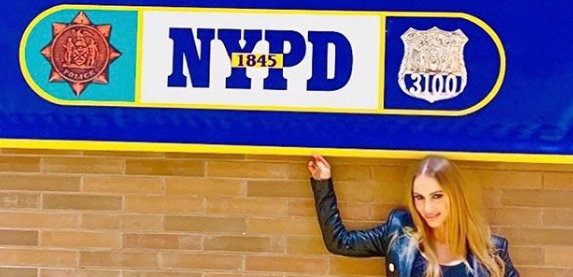 Porn Star Visits NYPD