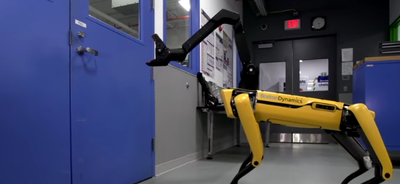 Robot Dog Opens Doors