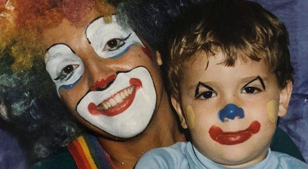 Little Shawn's Clown Makeup