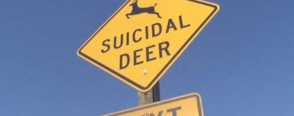 Suicidal Deer Sign