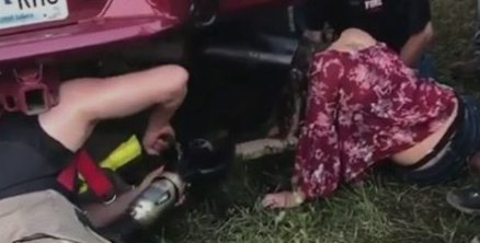 Teen Stuck In Tail Pipe