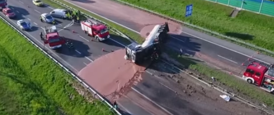 Tanker Chocolate Spill