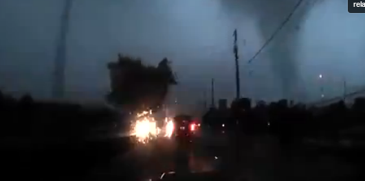 Man Drives Through Tornado