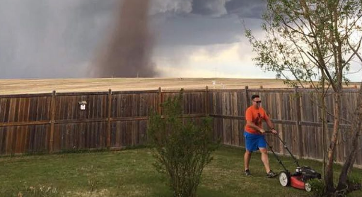 Lawnmowing During a Tornado