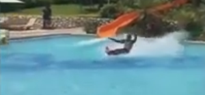 Water Slide Stunt